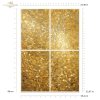Papier decoupage morwowy FPA1003, Seria Inspired by Klimt, zloto, dekoracyjne wzory, kamienie szlachetne, mozaiki, motywy secesyjne * Mulberry decoupage paper FPA1003, gold, decorative patterns, gemstones, mosaics, Art Nouveau motifs *Papel de decoupage M